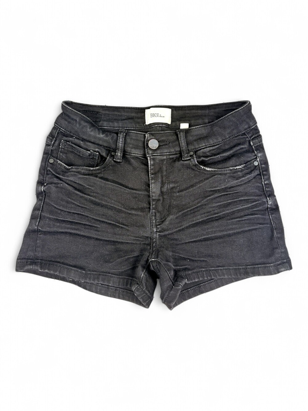 BKE Black High-Rise Jean Shorts Size 25